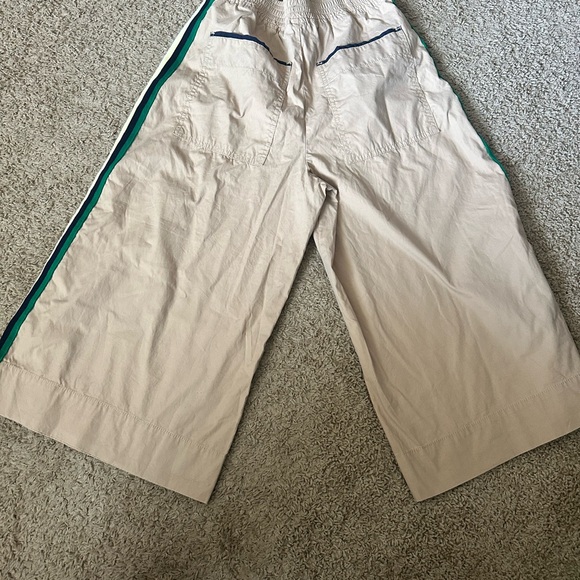 Maeve by Anthropologie Women’s Wide Leg Crop Chino Pants Tan Sport Stripe XS - Picture 4 of 8